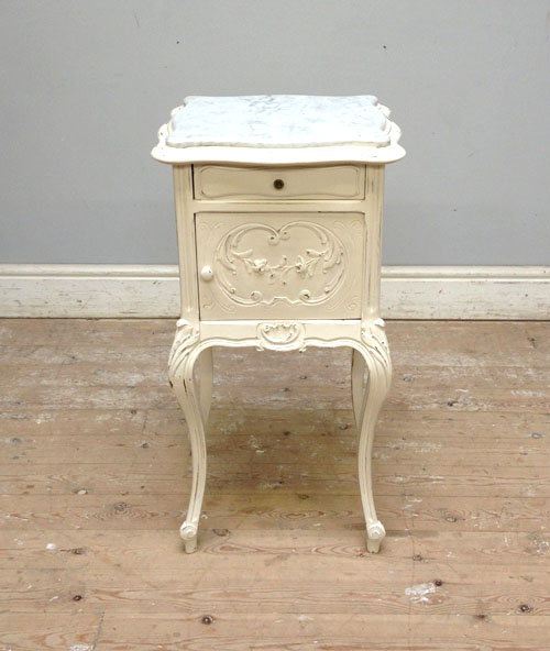 french antique bedside table